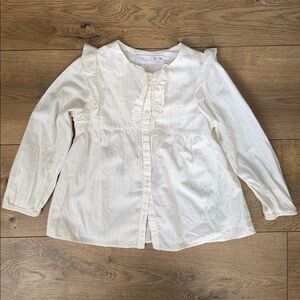 Zara Glitter Striped Blouse - Size 4/5